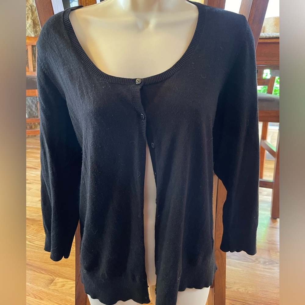 Halogen XL black cardigan